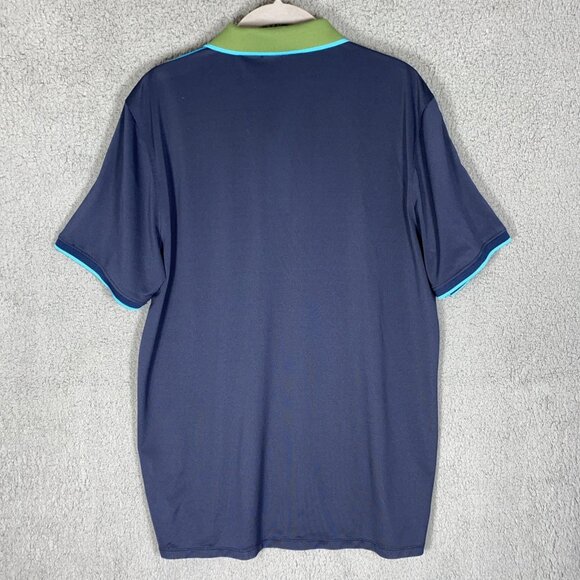 G/FORE Men’s XL Golf Polo Gray Charcoal Tailored Fit 4 Way Stretch Tail Hem - Picture 3 of 8